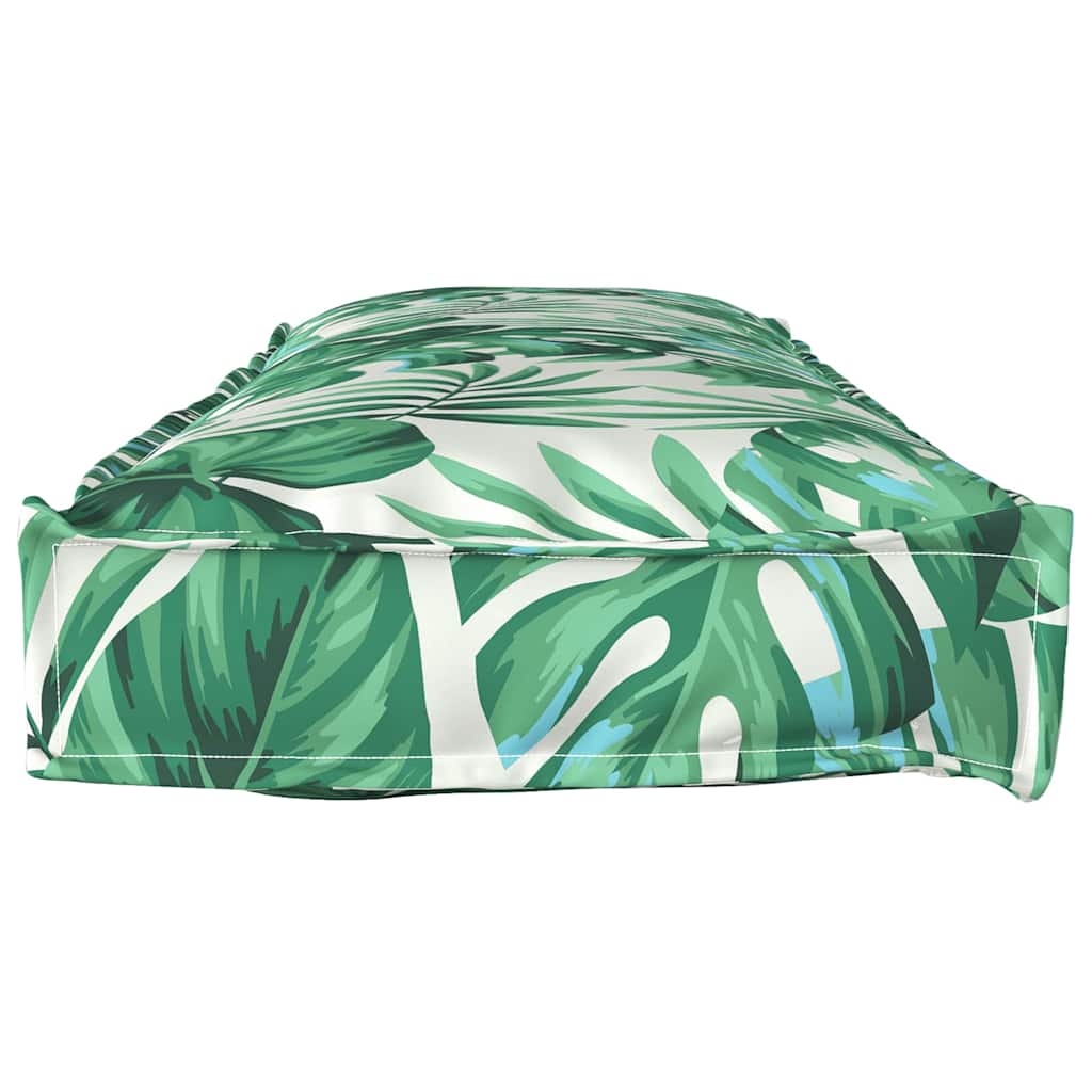 Pallet Cushion for Bench Floral Leaf pattern 120 x 40 x 8 cm